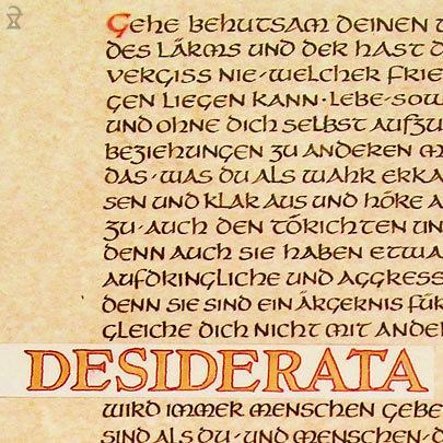 Desiderata